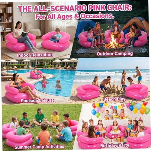 Chaise gonflable à gonflage rapide et canapé en PVC étanche à l'air