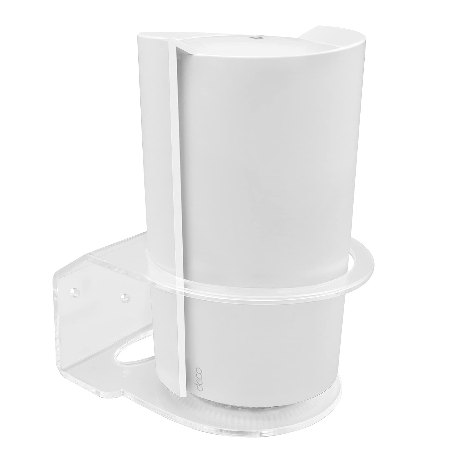 BECEMURU Wandhalterung, Ständer, Halterung, Stabilität, Acryl, schützender Routerschutz für Deco Tri-Band WiFi 6 Mesh System (Deco X90,X95,Deco X50-5G,Deco X80-5G,X73,X73-DSL) (1 Stück)