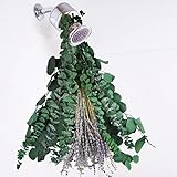 Ruidazon Dried Eucalyptus Stems with Lavender Flowers Bundle for Shower, Natural Shower Eucalyptus...