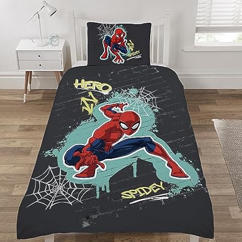 Coco Moon Spider-Man Reversible Duvet Set Cover