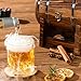 Whiskey Smoker Kit with Charred Wood Barrel (Patent Pending) – Cocktail Smoker with Torch & 6 Premium Wood Chips for Old Fashioned & Whiskey – Perfect Home Bar Gift for Men, Dad, Husband (No Butane)