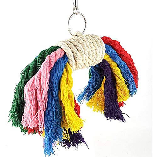 Small Bird Swing Toys, Bird Parrot Swing Chewing Toys - Hanging Bell Birds Cage Toys 8 Pcs - Image 7