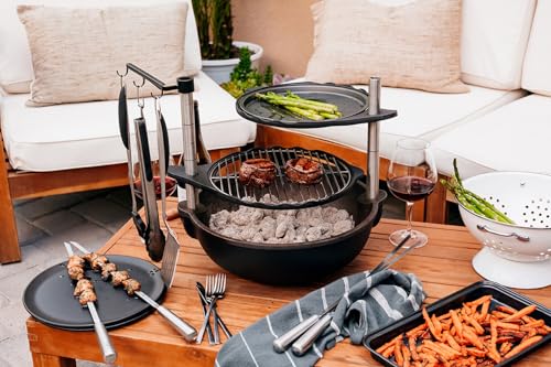 Set de herramientas para parrilla Bola BBQ con soporte colgante miniatura 6