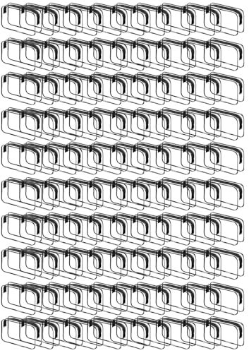 100 Pcs Clear Makeup Bags Bulk Tsa Approved Toiletry Bag for Travel Transparent Cosmetic Bag PVC Waterproof Travel Small Pouches with Zipper for Men and Women (Black)