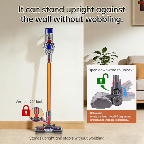 Cepillo para Dyson V10 V11 V15 ideal para limpiar bajo los muebles con luces LED 3