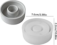 Vista 4 de Shakven Moldes de resina para portavelas, portavelas cónico votivo, manualidades de decoración para el hogar, boda, cena, mesa, centro de mesa