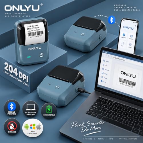 ONLYU Bluetooth Thermal Label Printer - Image 6