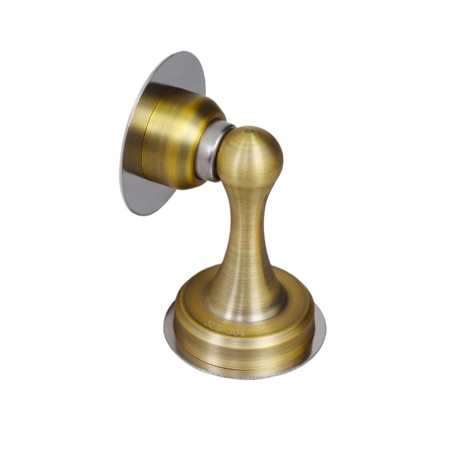 Butée de porte tactile en acier inoxydable installation au sol sans trou coloris bronze jaune