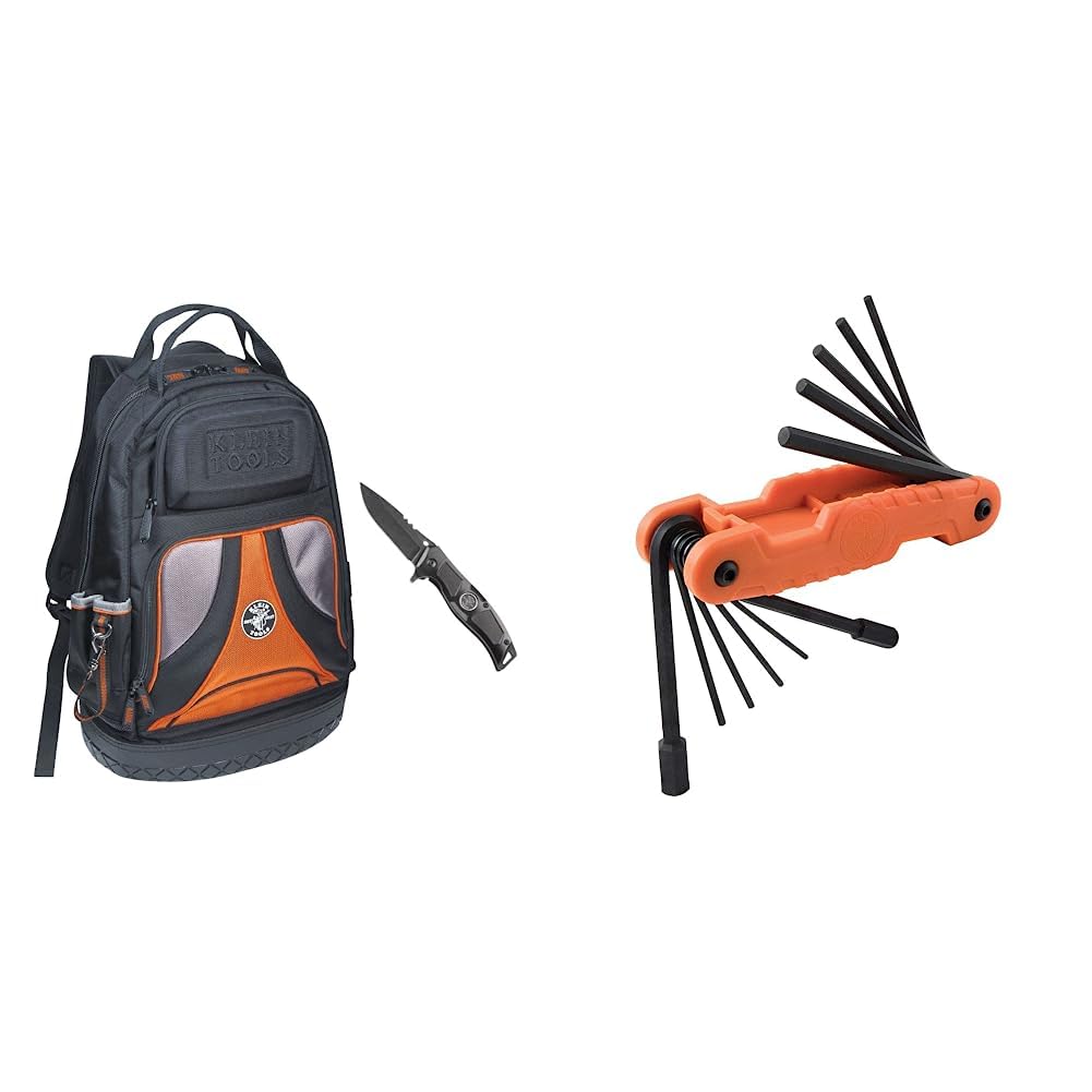  Man まとめてセット Klein Tools Backpack Kit with Tradesman Pro 39-Pocket Backpack