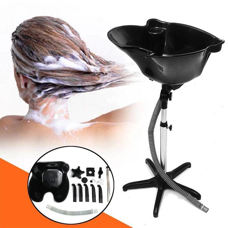 Image of Portable Shampoo Standy | Adjustable Foldable Hair Washing Basin | Portable Hair Wash Sink for Home, Salon, Elderly, Travel | Easy to Use & Clean