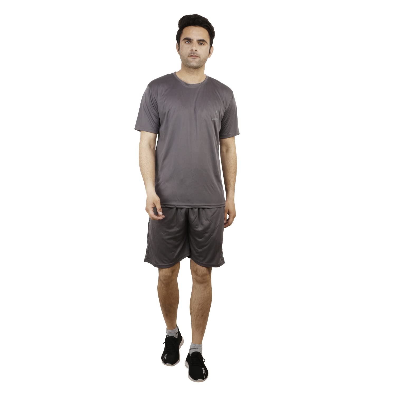 joren Lycra Blend Solid Tracksuit For Men Tshirt and Shorts-picture-13