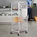 JAXPETY 20 Pan End Load Bun Commercial Dough Baking Full Sheet Pizza Bakers Bakery Cooling Rack
