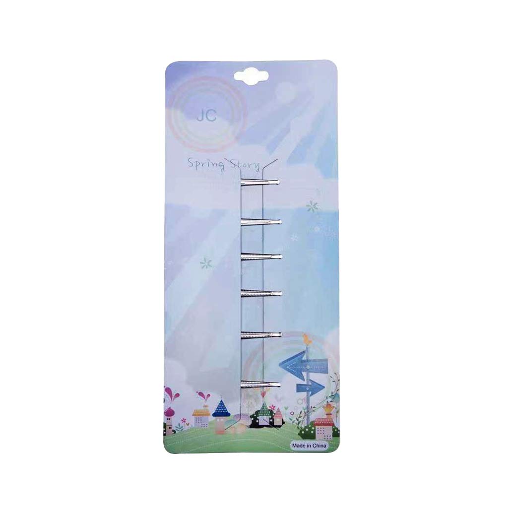 [6Pack/Set] 4.7 Inch Sparkle Mermaid Rainbow Colorful Hair Bows Clips Grosgrain Ribbon Alligator Accessories (Model-5) - Image 7