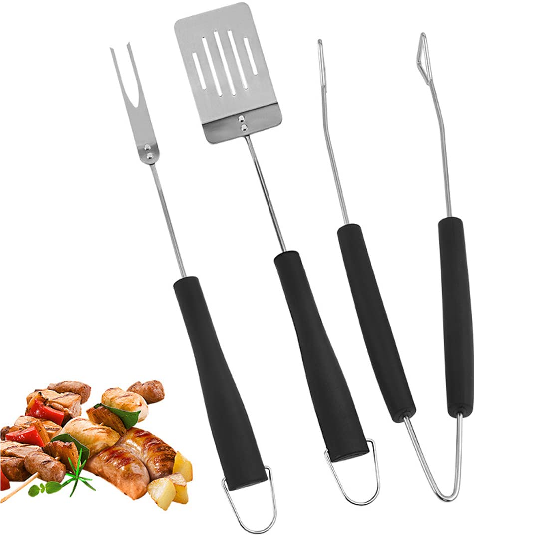 Ustensiles de barbecue 3pcs forgés pour éliminer la fatigue lors de vos grillades