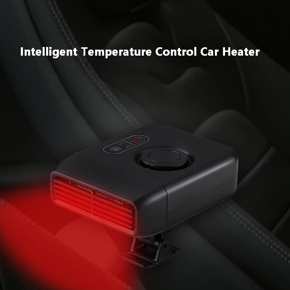Riscaldatore per auto Riloer per camper, riscaldamento rapido, sbrinamento, sbrinatore, ventilatore per automobile, portatile, compatibile con la maggior parte dei modelli da 12 V.