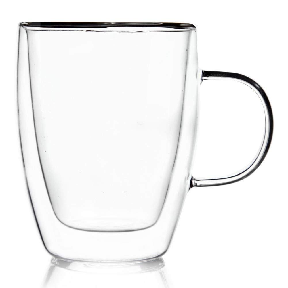 orion group Thermogläser 4 Stück Kaffeegläser Doppelwandig Teeglas 300 ml | Kaffeeglas Doppelwandiges Doppelwandige Gläser Thermoglas für Kaffee Latte Cappuccino Tee