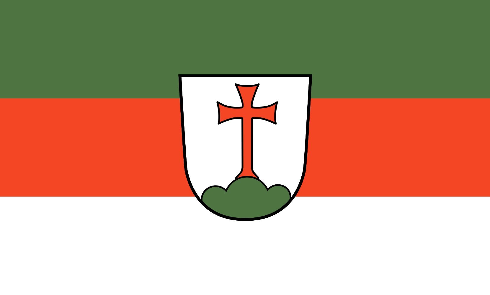 Landsberg Am Lech Flagge – Querformat 90 X 150 Cm, Aus Polyester, Wetterfest, Made In Germany