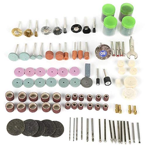 LiuliuBull L 161 PCS Grabado eléctrico Mini Taladro Máquina de Pulido Velocidad Variable □□ Accesorios de Herramientas rotativas para Dremel 3000 4000 (Color : Silver)