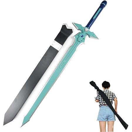 Amazon Seikai Cos コスプレ道具 武器刀 木製 細剣 白剣 Kirigaya Kazuto ダークリパルサー 模造刀 軽量 片手剣 刀 刀鞘セット 収納袋つき ハロウィン コスチューム イベント 仮装 106cm コスプレ 仮装 通販