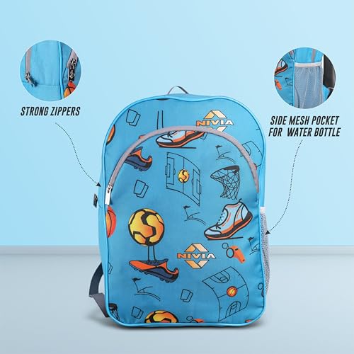 Image of Nivia Multi-Coloured Backpack, 14 LTR Backpack, Fitness & Sports Bag, Carry Gym Accessories, Unisex Gym Bag