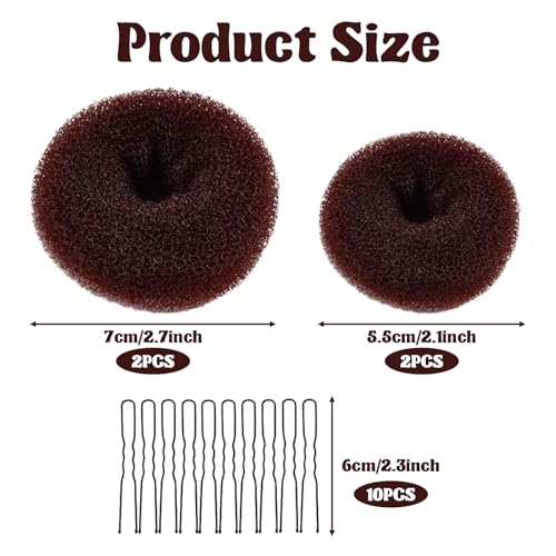 Duttkissen Hair Dutt Maker Haargummi Haarnetz Dutt Haarteil Bun Haar Duttkissen Groß Haare Haarkissen BröTchen-Haartwister Haarnetz Ballett Kinder Buns Dutt Kissen Donuts Frisuren ZubehöR Haardonut