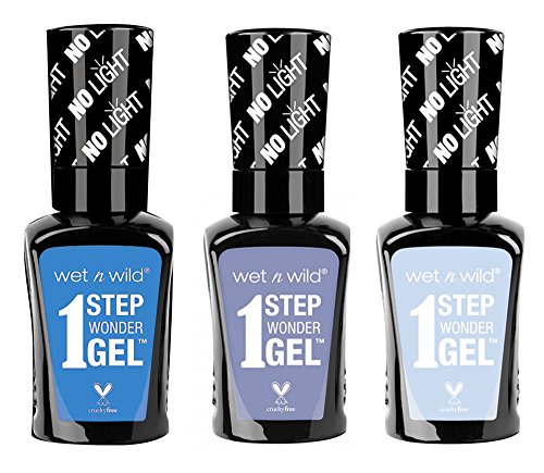 Wet n Wild 1 Step Wonder Nail color Gel 3-pc bundle (730A, 729A, 702A)