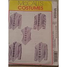 McCalls 4695 Mens Renaissance Doublets Costume Pattern Size 40-42-44-46