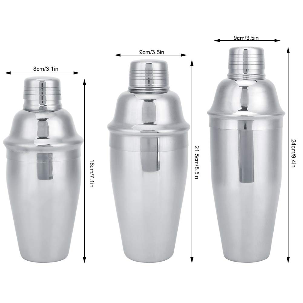 Drink Cocktail Shaker, Martini Shaker Edelstahl Cocktail Shaker für Mixed Drink Shaker Tool Barware Set(700ML)