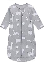 Vista 12 de Saco de dormir de manga larga, bolsa de dormir para bebé 100% algodón de 0-18 meses, manta vestible súper suave, saco de dormir para niños pequeños