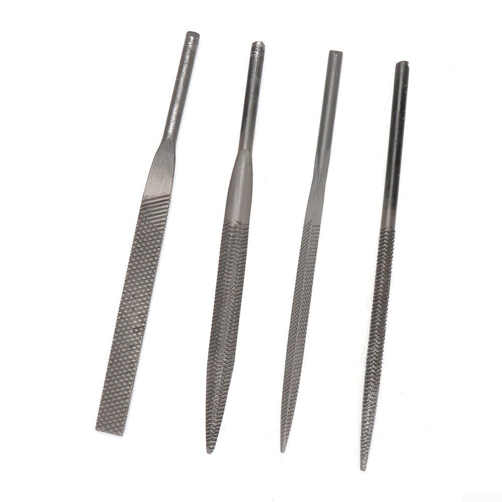 Lame pneumatiche per lima, 5 x 140 mm, denti medi, per intaglio e sbavatura (lima piatta)