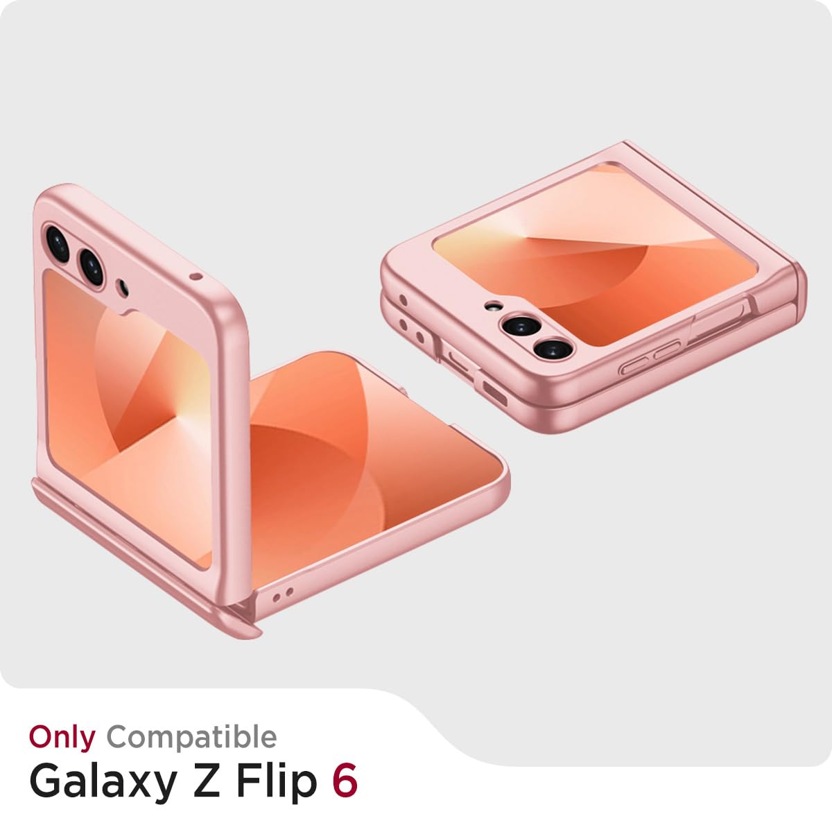 Miimall Custodia sottile per Samsung Z Flip 6 con pellicola protettiva, custodia per Galaxy Z Flip6 con protezione per cerniera Supporto ricarica wireless opaca carina custodia per telefono da donna