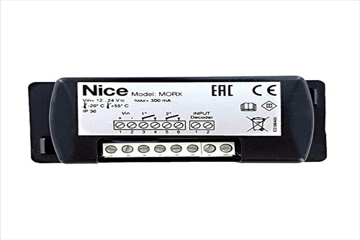 Decoder per 1 MOM/ETP oppure 4 MOT/EDS/EDSI Nice MORX, Nero : Amazon.it ...