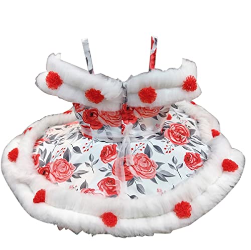 Image of A-Line Knee Length Short Frock Dress Baby Girl Style Flared Party Midi Dress /Frock