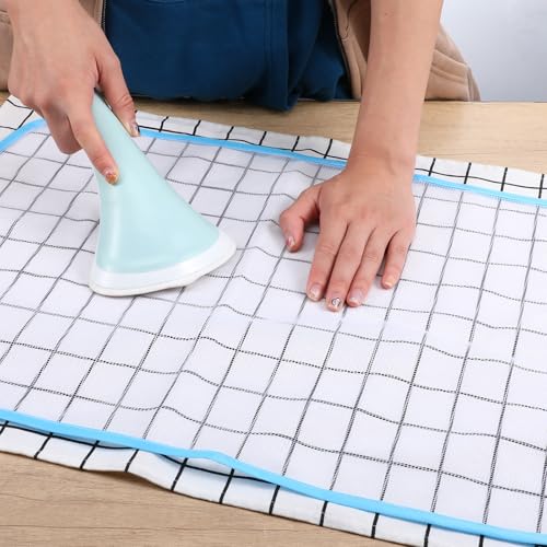 Image of 5 Pack Protective Ironing Pressing Pad Pressing Cloth for Ironing Heat Resistant Mesh Protector Protective Iron Scorch Mesh Cloth to Protect Clothes Iron Mat for Sewing Delicate Fabrics Silk Wool