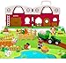 Farm Animal Toys for 1 2 3 Year Old Toddlers, Big Red Barn with Farm Mat & Animals & Tractor Toy for Boys Girls, Montessori Learning Interactive Barn Set for Kids 1-3, Ideal Christmas Birthday Gifts