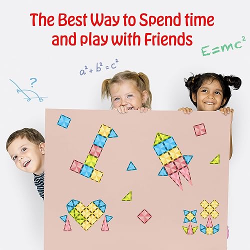 Image of PicassoTiles Magnetic Tile 24pc Mini Diamond Magnetic Building Blocks Set Travel Size STEM Educational Construction Toy Portable Hands On Learning Creative Open Ended Play for Kids Ages 3 Plus PTM24