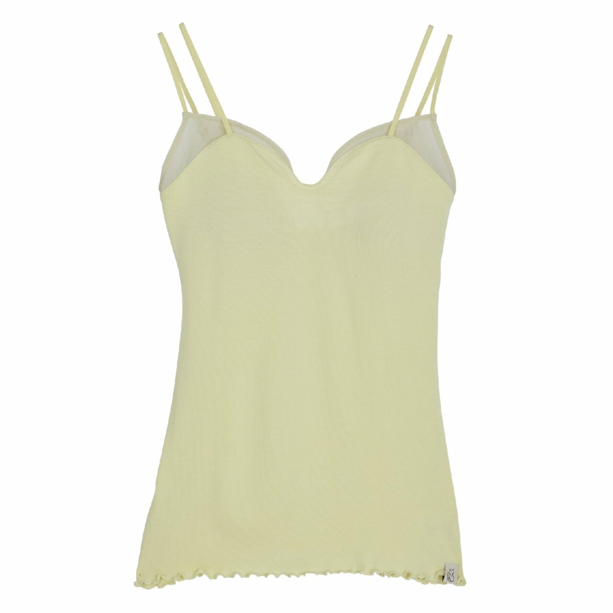 Amazon | アメリ Ameri シアードッキングキャミソールトップス(カップ