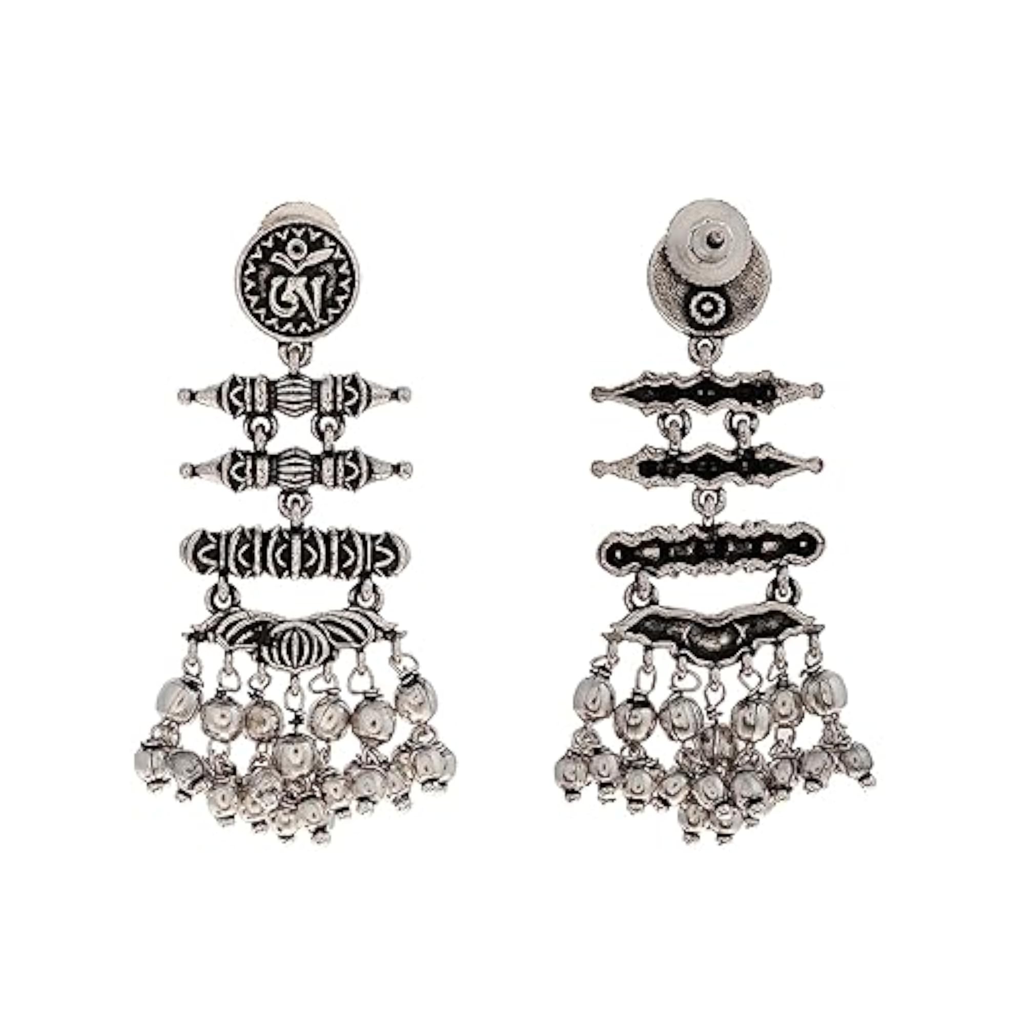 Bodhi Tashi Earrings, Spiritual Charm