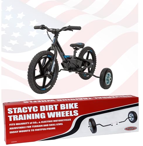 Image of Hardline Products USA Wheels for Tots Training Wheels for Stacyc, KTM, Husqvarna, GAS GAS, and Harley-Davidson 12e /16e balance Electric Bikes - NOT compatible with 16e Elite model.
