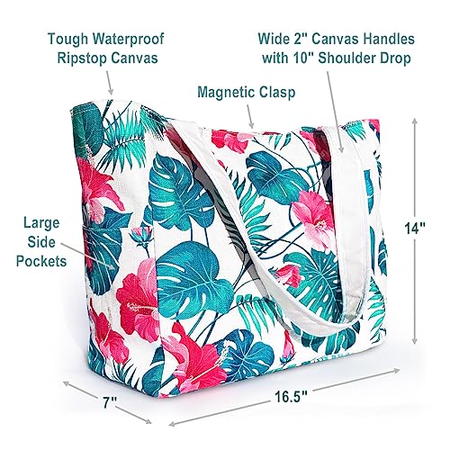 Designer Beach Bag and Tote – Large Waterproof & Sandproof Summer Bag for Vacation, Picnic, or Pool – Stylish Tote for Women2