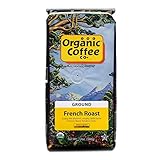 Organic Coffee Co. French Roast Ground Coffee 12 Ounce Dark Roast USDA Organic