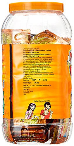 Image of Dabur Hajmola Jar - 160 Sachets with Free Dabur Hajmola Amla - 25 ml (Worth Rupees 10)
