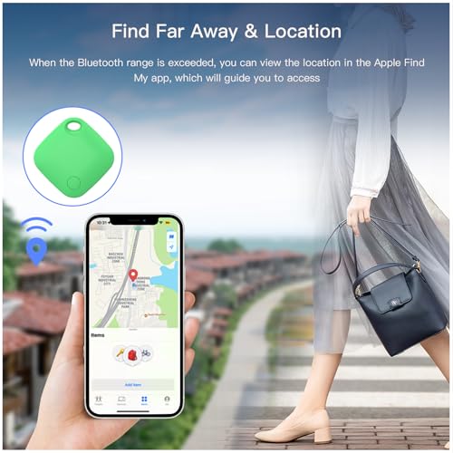 Image of Air Tracker Tag 4 Pack Bluetooth Luggage Tracker tag Locator Works with Apple Find My,Smart Tracker for Suitcase, Bag, Backpack, Wallet,Replaceable Battery Smart tag Item Finder