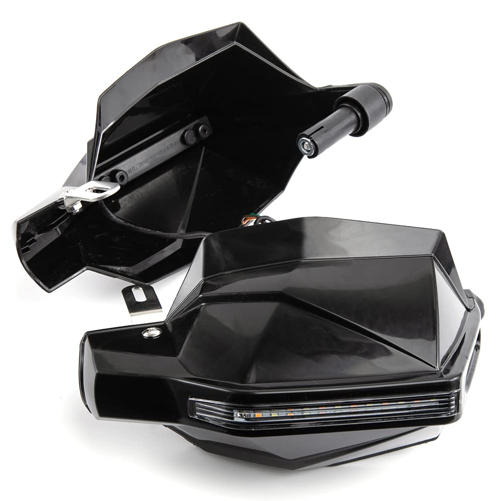 Protection des Mains de Moto 7/8 22mm Bouclier de Protection de la poignée avec Signal Lumineux pour Les Scooters de Motocross