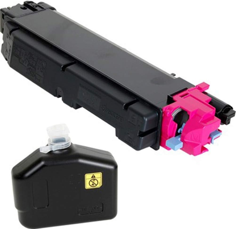 KYOCERA 1T02NRBUS0 Model TK-5142M Magenta Toner Cartridge for use ECOSYS P6130cdn, M6030cdn and M6530cdn Laser Printers; Up to 5000 Pages Yield at 5% Average Coverage