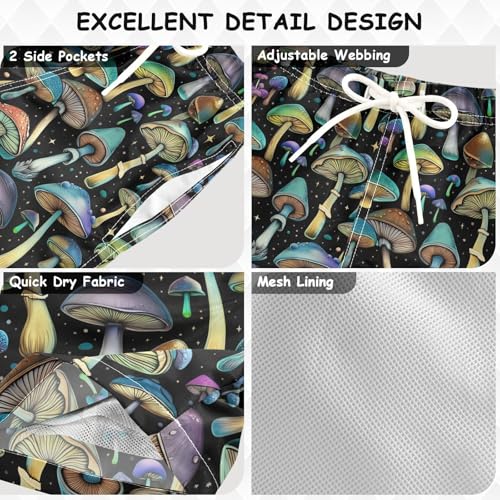 Boys Swim Trunks Mushrooms Toddler Swim Shorts Little Boys Bathing Suit Swimsuit Toddler Boy Swimwear 2T 202c16243