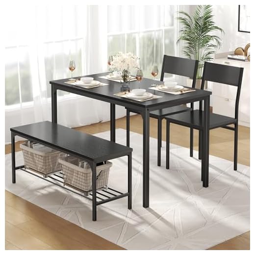 Compact Dining Table Set for 4