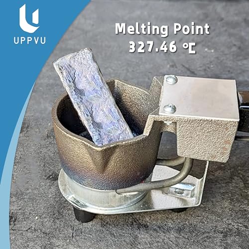 Image of Pure Lead Ingots with 99.9% Laboratory-Quality Purity, Used to Lead Bullets Casting, Fishing Sinkers, Fishing Weights (8 Pounds)