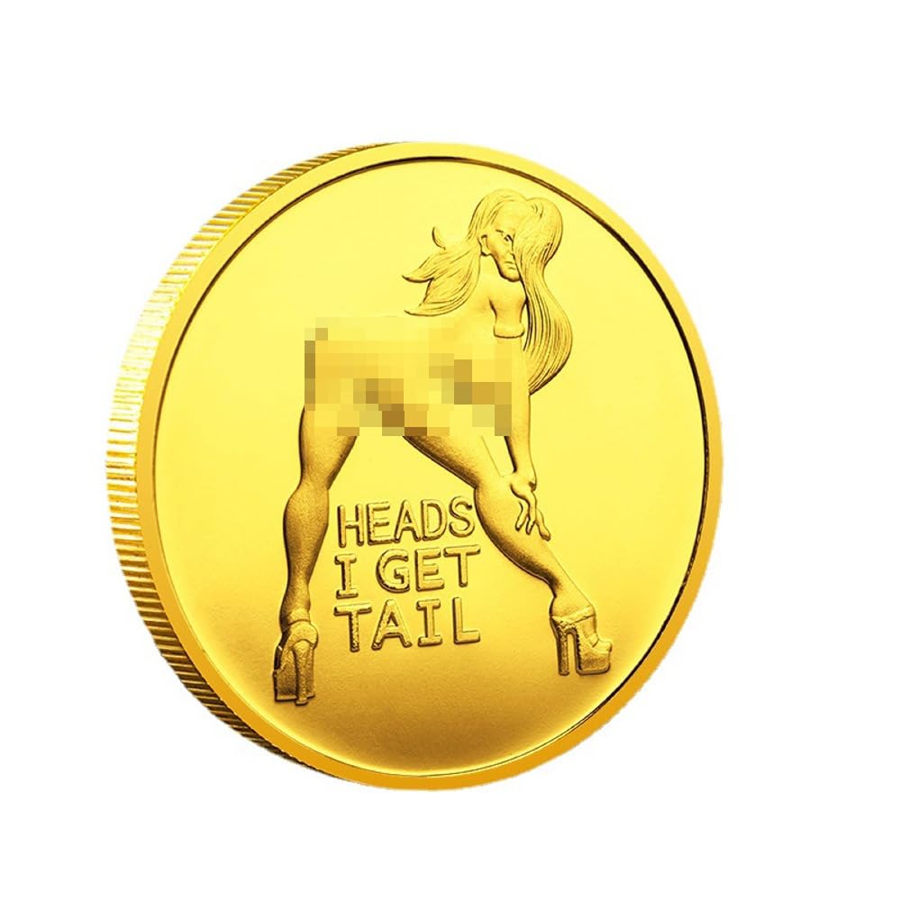 記念コイン セクシー ストリッパー セクシーな女性 ピンアップ 幸運の頭 尾 チャレンジコインお土産 - 男性へのギフトに Amazon.co.jp:  ピンナップ ガールズ コインヘッド I Get Tail - Tails I Get Head 大人 セクシー コイン ラッキーコイン おもしろギフト  男性 女性 ...