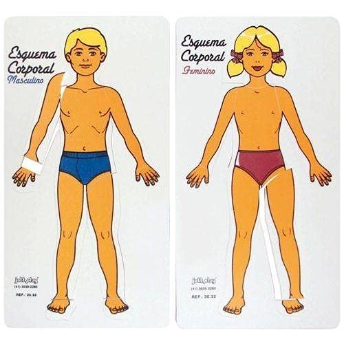 Esquema Corporal Conjunto Masculino E Feminino - Jottplay